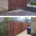 Beschoeiing/erfafscheiding met palen